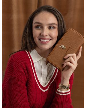 U.S. POLO ASSN. Large Zip Around Wallet - Red