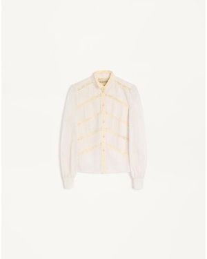 Valentino オーガンジーシャツ 女性 バーチ - ナチュラル