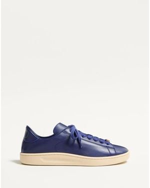 Valentino Garavani ロイコ ナッパカーフスキン スニーカー おとこ インディゴ - ブルー