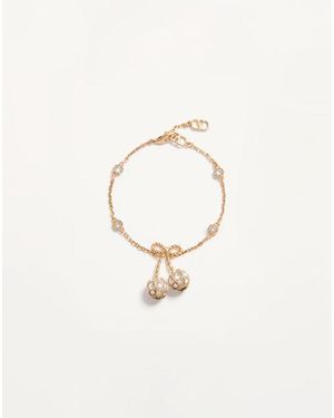 Valentino Garavani チェリフィック メタル X スワロフスキー®クリスタル ブレスレット 女性 ゴールド/クリスタル - メタリック