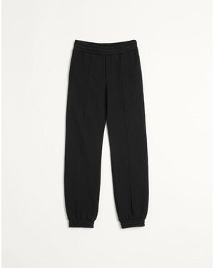 Valentino シェ ヴァレンティノ パッチ付きコットン ジョギング パンツ おとこ ブラック