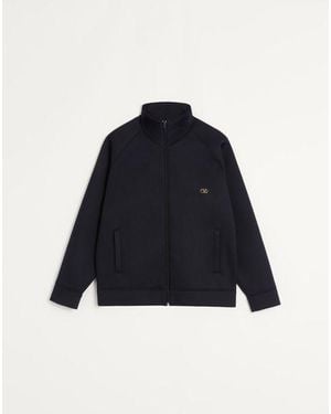 Valentino ヴァレンティノ Vロゴ ネオプレン スウェットシャツ おとこ インディゴ - ブルー