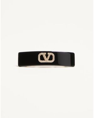 Valentino Garavani Vロゴ シグネチャー ベルベット ボウ ヘア