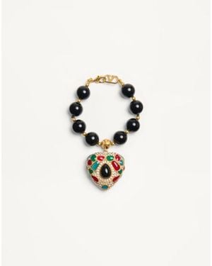 Valentino Garavani クール ロイヤル メタル X レジン X エナメル X スワロフスキー®クリスタル ブレスレット 女性 マルチカラー - ホワイト