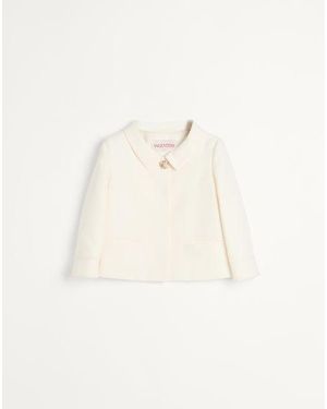 Valentino クレープクチュール ジャケット 女性 アイボリー - ナチュラル