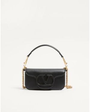 Valentino Garavani ヴァレンティノ ガラヴァーニ ロコ カーフスキン スモール ショルダーバッグ 女性 ブラック - マルチカラー
