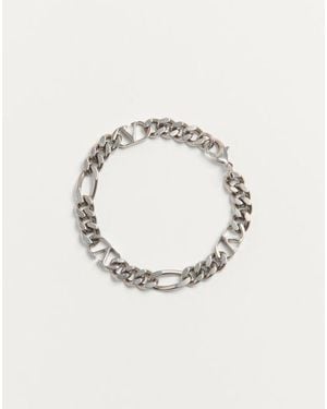 Valentino Garavani Vロゴ シグネチャー メタル ブレスレット おとこ パラジウム - マルチカラー