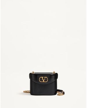 VALENTINO ヴェイン シャイニーカーフスキン ハンドルバッグ ヴァレンティノ ガラヴァーニ ヴェイン シャイニーカーフスキン