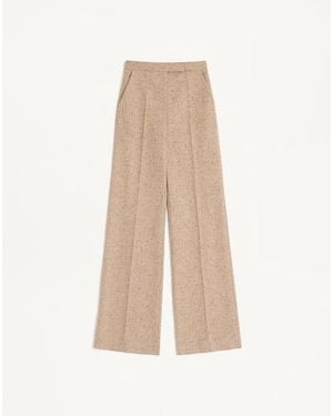 Valentino ナッテボタン織り パンツ 女性 アイボリー/ベージュ - ナチュラル
