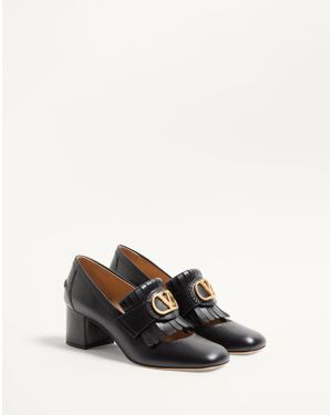 Valentino Garavani フォリフォリアージュ スエード スリング
