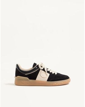 Valentino Garavani アップヴィレッジ クロスタ スニーカー 女性 ブラック - ホワイト