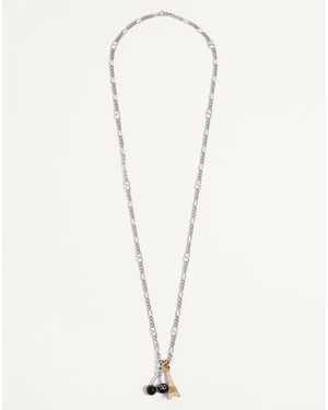 Valentino シェ ヴァレンティノ メタル x エナメル ネックレス シェ ヴァレンティノ メタル X エナメル ネックレス for
