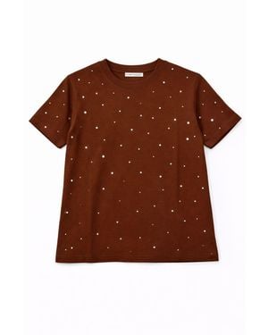 MixRay Damen Baumwoll-Top - Braun