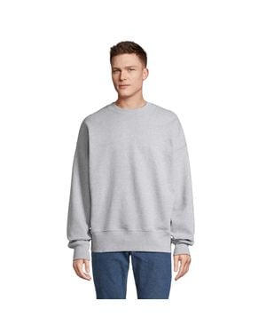 Sol's "Authentic" Pullover Rundhalsausschnitt Für Herren/Damen Meliert) - Grau