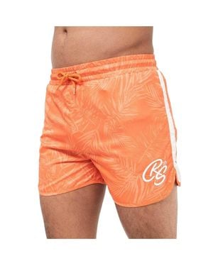 Crosshatch "Salsola" Badeshorts Für Herren - Orange