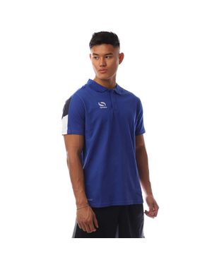 Sondico "Venata" Poloshirt Für Herren, Mit Kragen (Königsblau//Weiß)