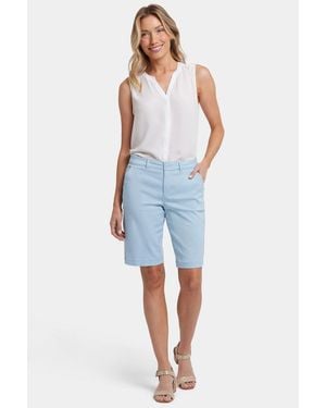 NYDJ Bermuda-Shorts Aus Stretch-Twill - Blau