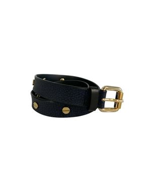 Borbonese Polyvinyl Damen-Gürtel - Schwarz