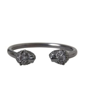 Nialaya Löwenkopf-Armband - Grau