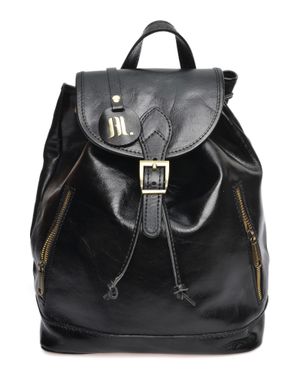 Anna Luchini Rindsledertasche - Schwarz