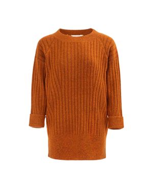 Miso Pullover Für Damen, Jerseyware, Acryl - Orange