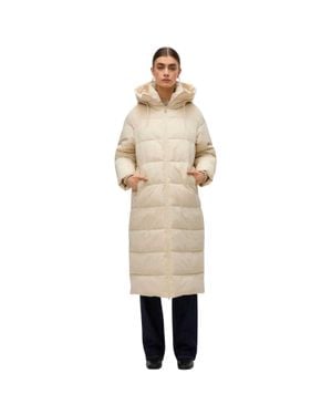 Vero Moda "Elanor Laurie" Mantel Für Damen, Lang (Haferflocken) - Natur