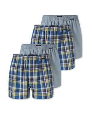 Schiesser Herren Boxer Boxershortsboxershorts, Unterhose, Boxerbriefs - Blau