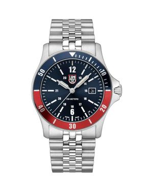 Luminox Graue Edelstahl-Sportuhr - Mettallic