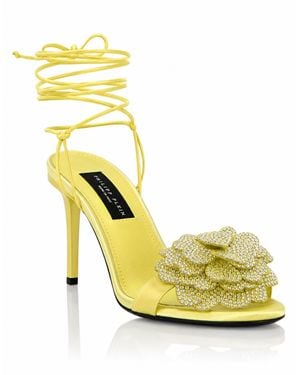 Philipp Plein Sandaletten Mit Hohem Absatz Flower - Gelb