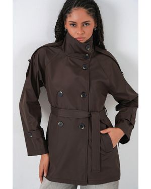 Bigdart Regelmäßiger Schnitt Trenchcoat Mit Reverskragen - Braun