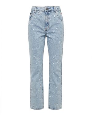 Philipp Plein Jeans Mit Geradem Schnitt - Blau