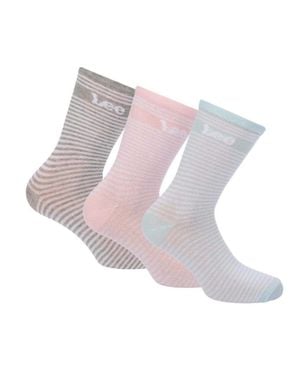 Lee Jeans Knöchelsocken Für Damen, Baumwollmischung (3Er-Pack) - Mehrfarbig