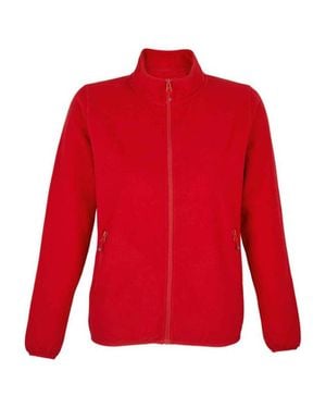 Sol's "Factor" Fleecejacke Für Damen, Mit Reißverschluss - Rot