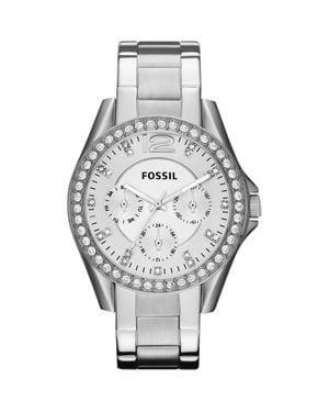 Fossil Montre Riley Pour Femmes Argent Es3202 - Mettallic