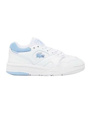 Lacoste "Lineshot" Sneaker Für Damen, Leder /Blau) - Weiß