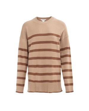 Miso Pullover Für Damen (Cremefarbe) - Braun