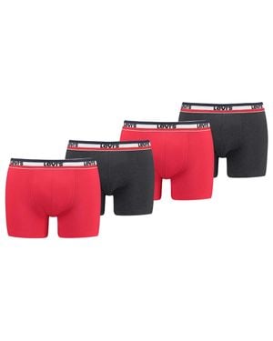 Levi's Levi's Sprtswr Logo Boxer Brief Org Co Ecom Boxershort Mehrfarbig - Rot