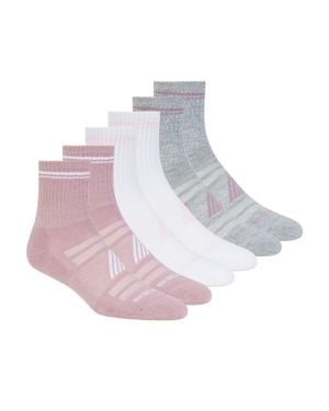 Skechers Socken Für Damen (6Er-Pack) /Weiß/Grau)
