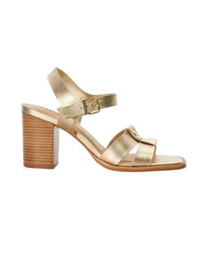 Dune "Jessia" Sandalen Für Damen, Leder - Mettallic