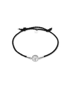 Luxenter 925 Sterling Und Rhodium Plattiert Brillant Zirkonia Armband - Schwarz