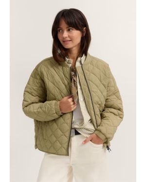 Bugatti Damen Bomberjacke Leicht & Daunenfrei - Natur