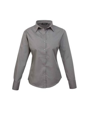PREMIER Bluse Für Damen Langärmlig (Dunkelgrau)