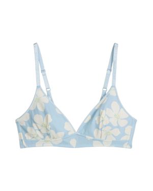 Marc O' Polo Marc O'Polo Damen Bralette Poetic Bloomsoft‑Bh, Spitzen‑Bralette, Bh Ohne Bügel - Blau