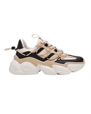 Steve Madden "Spectator" Sneaker Für Damen, Zum Schnüren, Klobige Plattform (Schwarz Silber) - Mehrfarbig