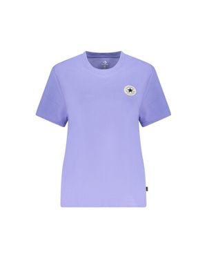 Converse Viola Baumwollmix Damen T-Shirt - Lila