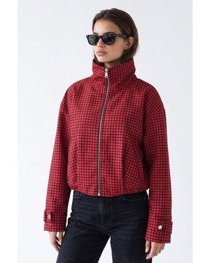 MixRay Damen Maßgeschneiderter Blazer - Rot