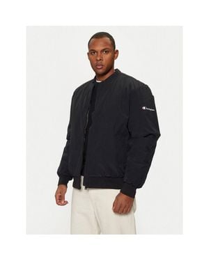 Champion Schwarze Polyamid Bomberjacke - Blau