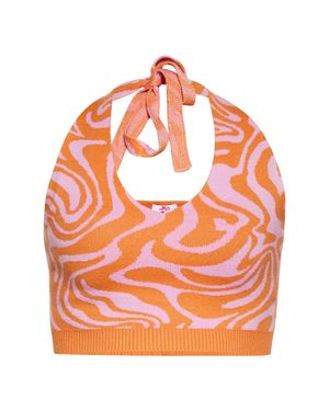 myMo Crop-Top Damen - Orange