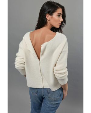 Hiccup Ultrasoft Crew Neck Knopf-Cardigan Für Doppelte Verwendung - Grau