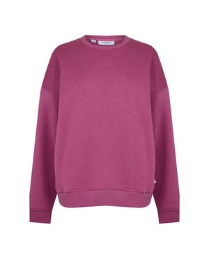 Calvin Klein Sweatshirt Für Damen, Regulär, Drop-Ärmel (Beeren) - Lila